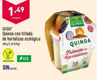 Gutbio Quinoa con fritada de hortalizas ecológica 200g
