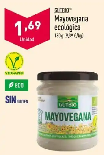 ALDI Gutbio Mayovegana ecológica 180g oferta