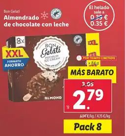 Lidl Bon Gelati Almendrado de chocolate con leche oferta