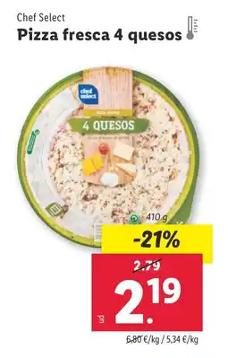Lidl Pizza fresca 4 quesos oferta