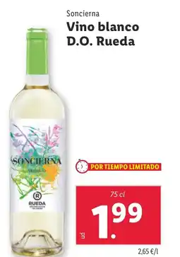 Lidl Vino blanco D.O. Rueda oferta