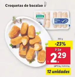 Lidl Croquetas de bacalao oferta
