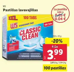 Lidl W5 Pastillas lavavajillas oferta