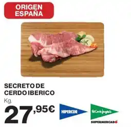 Hipercor SECRETO DE CERDO IBERICO oferta
