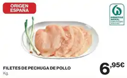 Hipercor FILETES DE PECHUGA DE POLLO oferta