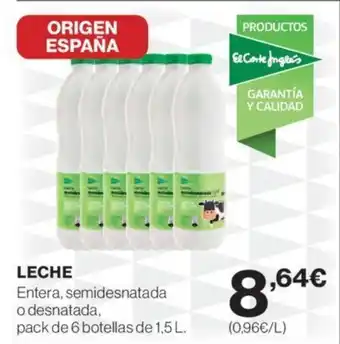 Hipercor LECHE oferta