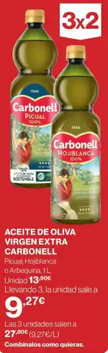 Hipercor ACEITE DE OLIVA VIRGEN EXTRA CARBONELL oferta