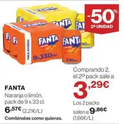 Hipercor FANTA oferta