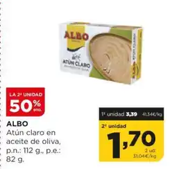 Alimerka ALBO Atún claro en aceite de oliva, oferta