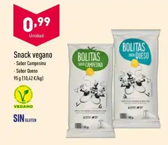 ALDI Snack vegano Sabor Campesina. Sabor Queso 95g oferta