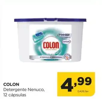 Alimerka COLON Detergente Nenuco, 12 cápsulas oferta