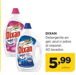 Alimerka DIXAN Detergente en gel, azul o adios al separar, 40 lavados oferta
