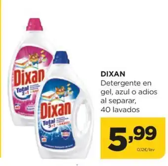 Alimerka DIXAN Detergente en gel, azul o adios al separar, 40 lavados oferta