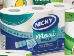 Alimerka NICKY Papel higiénico maxi, 6 rollos oferta