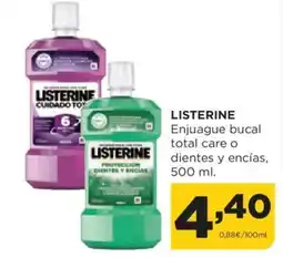 Alimerka LISTERINE Enjuague bucal total care o dientes y encías, oferta