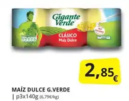 Supermercados MAS MAÍZ DULCE G.VERDE oferta