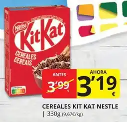 Supermercados MAS CEREALES KIT KAT NESTLE oferta