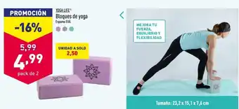 ALDI Yoga Life Bloques de Yoga Espuma EVA oferta