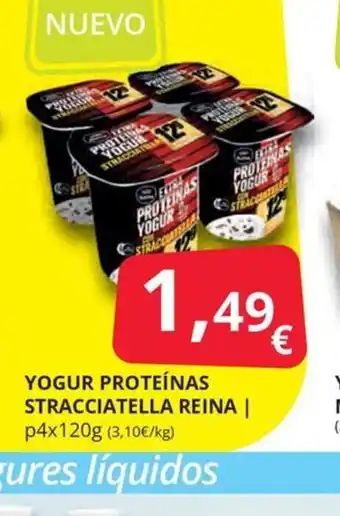 Supermercados MAS YOGUR PROTEÍNAS STRACCIATELLA REINA oferta