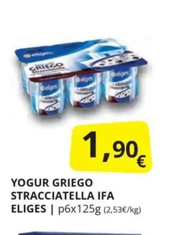 Supermercados MAS YOGUR GRIEGO STRACCIATELLA IFA ELIGES oferta
