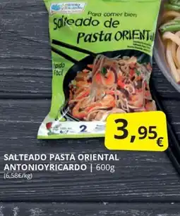 Supermercados MAS SALTEADO PASTA ORIENTAL ANTONIOYRICARDO oferta