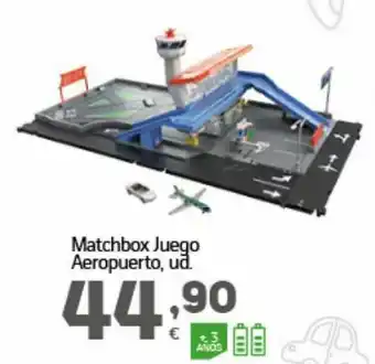 HiperDino Matchbox juego aeropuerto oferta
