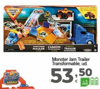 HiperDino Monster jam trailer transformable oferta