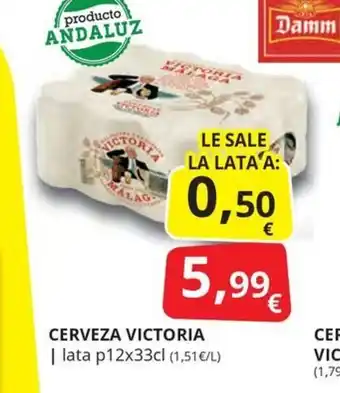 Supermercados MAS CERVEZA VICTORIA oferta