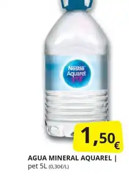 Supermercados MAS AGUA MINERAL AQUAREL oferta