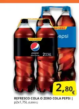 Supermercados MAS REFRESCO COLA O ZERO COLA PEPSI | oferta