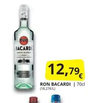 Supermercados MAS RON BACARDI oferta