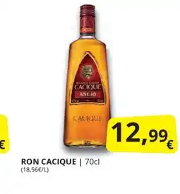 Supermercados MAS RON CACIQUE oferta