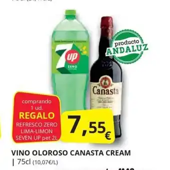 Supermercados MAS VINO OLOROSO CANASTA CREAM oferta