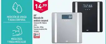 ALDI Ade Báscula de análisis corporal 180kg oferta
