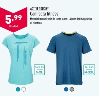 ALDI Active Touch Camiseta fitness oferta