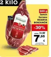 Masymas Serrano - bonjamón - jamón reserva oferta