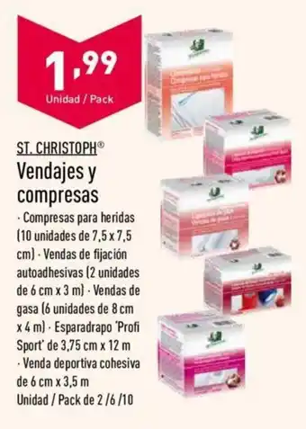 ALDI St.Christoph Vendajes y compresas oferta