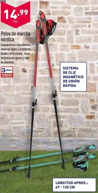 ALDI Palos de marcha nórdica oferta
