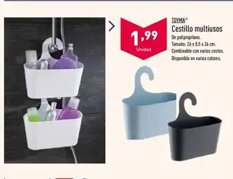 ALDI Toyma Cestillo multiusos 26x8,5x26cm oferta