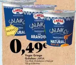 Gadis Larsa - yogur griego galaikos oferta
