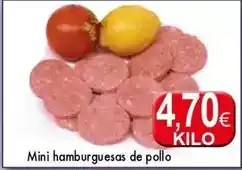 Congelados Copos Mini hamburguesas de pollo oferta