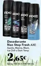 Gadis Axe - desodorante non stop fresh oferta