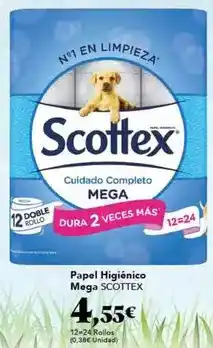 Gadis Scottex - papel higiénico mega oferta