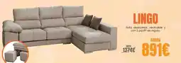 OKSofas Lingo - sofa deslizante, reclinable y con 2 pouff de regalo oferta
