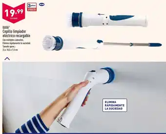 ALDI Quigg Cepillo limpiador eléctrico recargable 24x10,5x7,5cm oferta