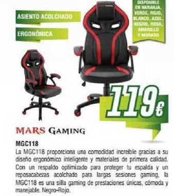 Zbitt Mars Gaming Mgc118 oferta