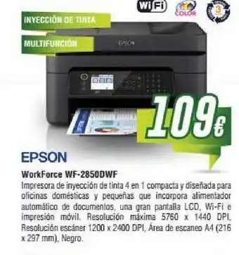 Epson Workforce Wf-2580dwf