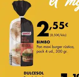 Supermercados Lupa BIMBO Pan maxi burger rústica oferta