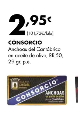 Supermercados Lupa CONSORCIO Anchoas del Cantábrico en aceite de oliva oferta