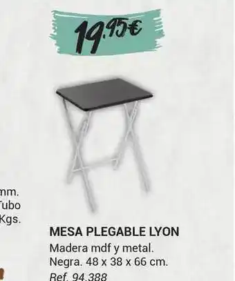 Coferdroza Mesa Plegable Lyon 48x38x66 oferta
